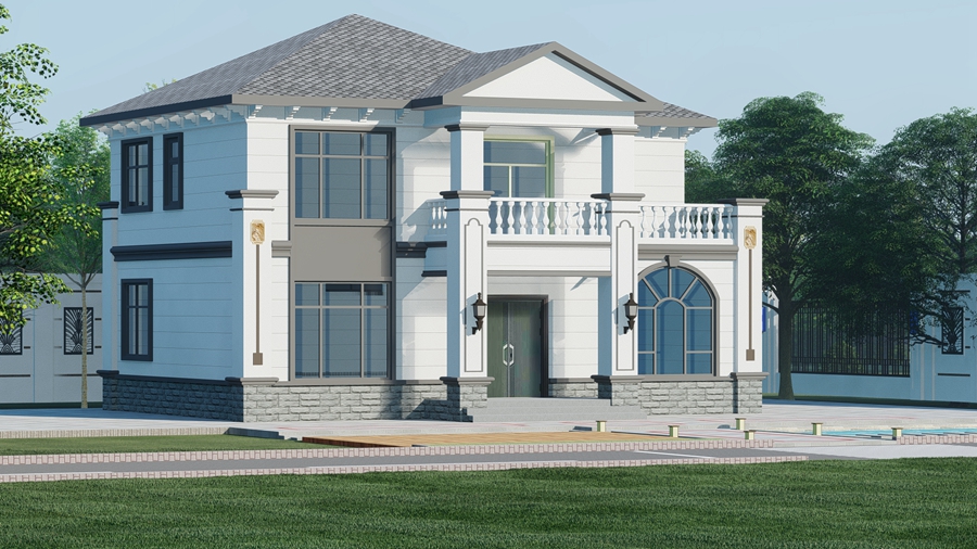 稻田邊的夢幻之居：農(nóng)村輕鋼別墅，打造農(nóng)民心頭最愛！(圖2)