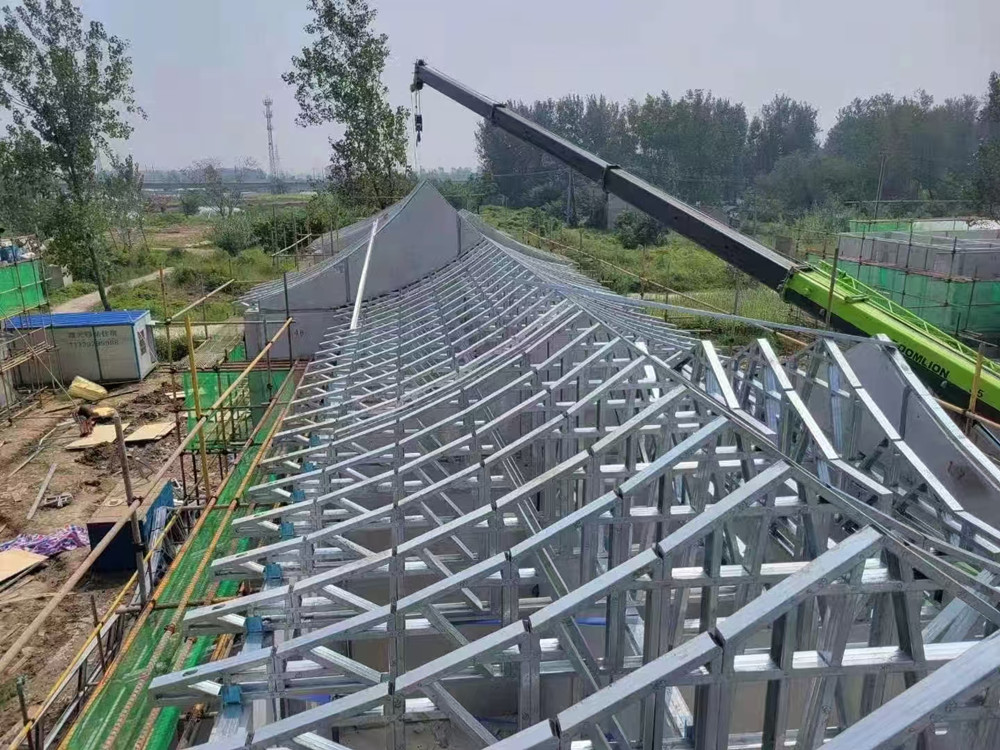 睿婕輕鋼別墅海外項目施工現場（1）