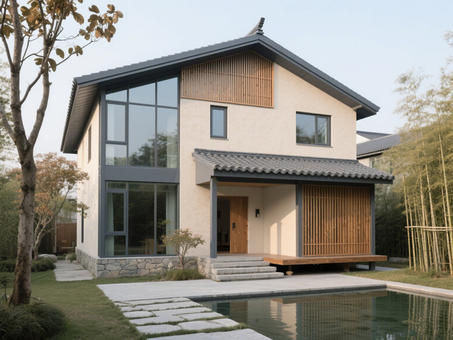 新中式風(fēng)格輕鋼別墅